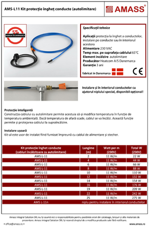 cablu incalzitor AMS L11
